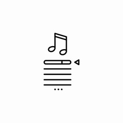 playlist audio controls icon sign vector