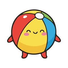 beach ball vector illustration design
