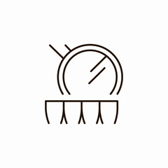 medical gauges monitoring icon sign vector