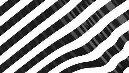 Abstract Black and White Stripes Patterned Background.