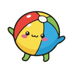 beach ball vector illustration design