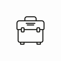 portable tool case icon sign vector