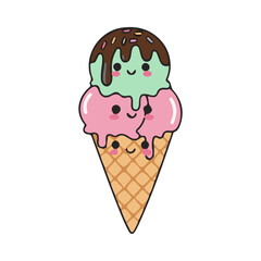 ice cream vector illustration design