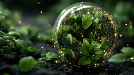 Beautiful sunset landscape over mountain range