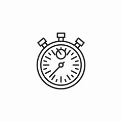 classic timer stopwatch icon sign vector