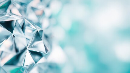 Crystalline abstract background with geometric shapes