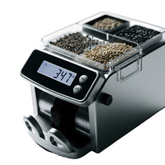 Precision measurement device with variety of samples displayed