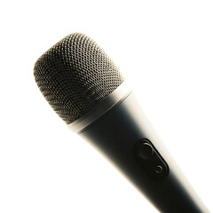 Professional microphone isolated against a transparent background