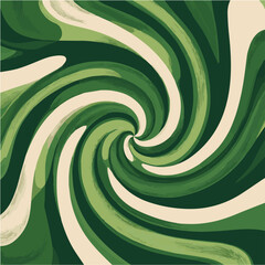  Illustration of Swirl Groovy Psychedelic Spiral Pattern. Abstract Retro Twirl Vortex Halloween Background