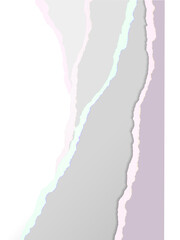 Abstract illustration of torn paper edges in pastel colors.