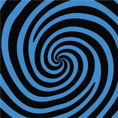  Illustration of Swirl Groovy Psychedelic Spiral Pattern. Abstract Retro Twirl Vortex Halloween Background
