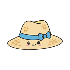 beach hat vector illustration design