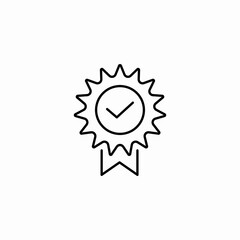 quality award seal icon sign vector