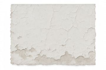 Old peeling paint texture with cracked weathered plaster wall forming an abstract grunge background, transparent