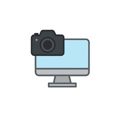 スクリーンショットのカラーアイコン、素材、背景なし、資料作り、UI