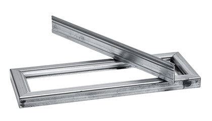 Collection of Two Modern Aluminum Door Frame Designs isolated on transparent background