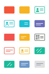 Minimalist Cards plain design card, single color card, border card, line art card, geometric shape card, simple text card, monochrome card, QR code