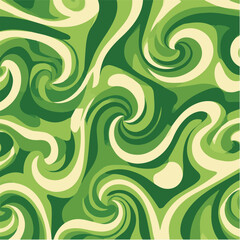 Obraz premium Illustration of Swirl Groovy Psychedelic Spiral Pattern. Abstract Retro Twirl Vortex Halloween Background