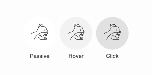 nut eating squirrel icon sign vector © Akhmedbek