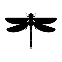 Dragonfly svg cut file. Isolated vector illustration.