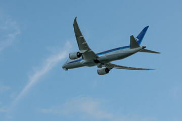 福岡空港のトワイライトテイクオフ