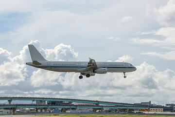 Touchdown scene at Fukuoka Airport