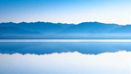 Obraz premium Serene Mountain Reflections in a Calm Lake