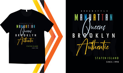 Mountain broklyn T shirt design Urban style t-shirt design asthetic t-shirt design steetwear design.