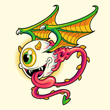Evil eye monster character