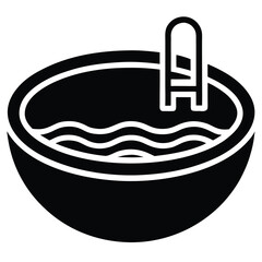 swimming pool Silhouette Icon Vector Art