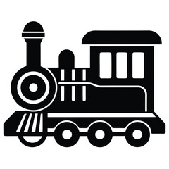 train Silhouette Icon Vector Art