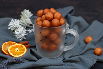 Marzipan potatoes: Traditional German sweets for Christmas and Advent.