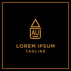 au monogram logo