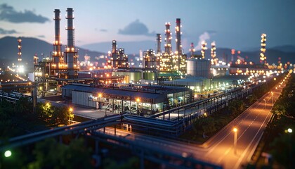 Naklejka premium Modern Steel Production Facility Using Hydrogen for Green Energy