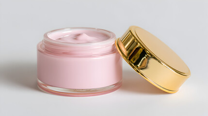 White Face Cream Jar isolated on transparent background Remove png