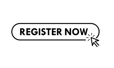 Register now logo template illustration