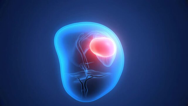 人体の内臓器官イメージ（肝臓）