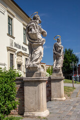 Obraz premium Historical sculptures in Brno historical center
