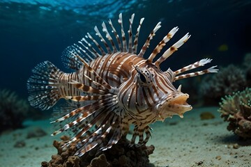 lionfish in aquarium