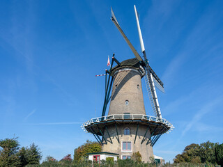 Windmill "Molen van Piet" in Alkmaar, Noord-Holland province, The Netherlands