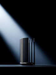 Modern wifi router providing fast internet connection