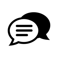 chat message icon speech bubble communication symbol