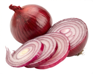 red onion with sllices ring isolated Transperency, Cutout