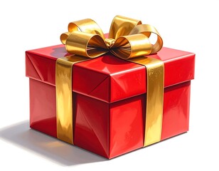 Obraz premium Gift box isolated on white background