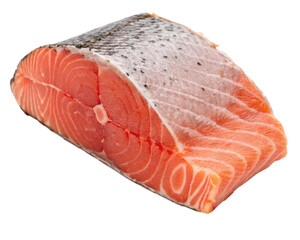 raw salmon steak isolated Transperency, Cutout