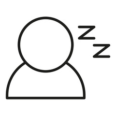 sleep vector icon