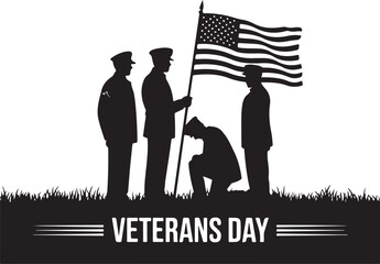 Honoring veterans with flag, solemn tribute, patriotic pride