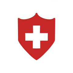 Fototapeta premium 医療シールドアイコン / Medical Shield Icon 