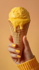Ice cream commercial photography