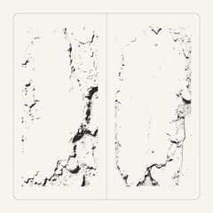 Gypsum vector grainy texture with cracks and relief — realistic plaster surface with fine grain and aged effect. Perfect for backgrounds, posters, and vintage design projects